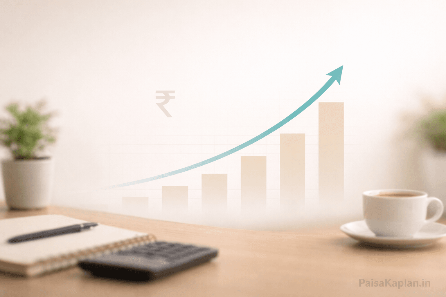 Mutual fund compounding growth over time in India