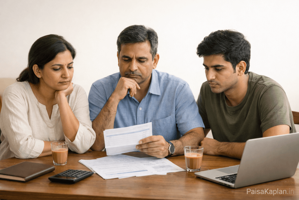 Concerned Indian family thinking about FD investment