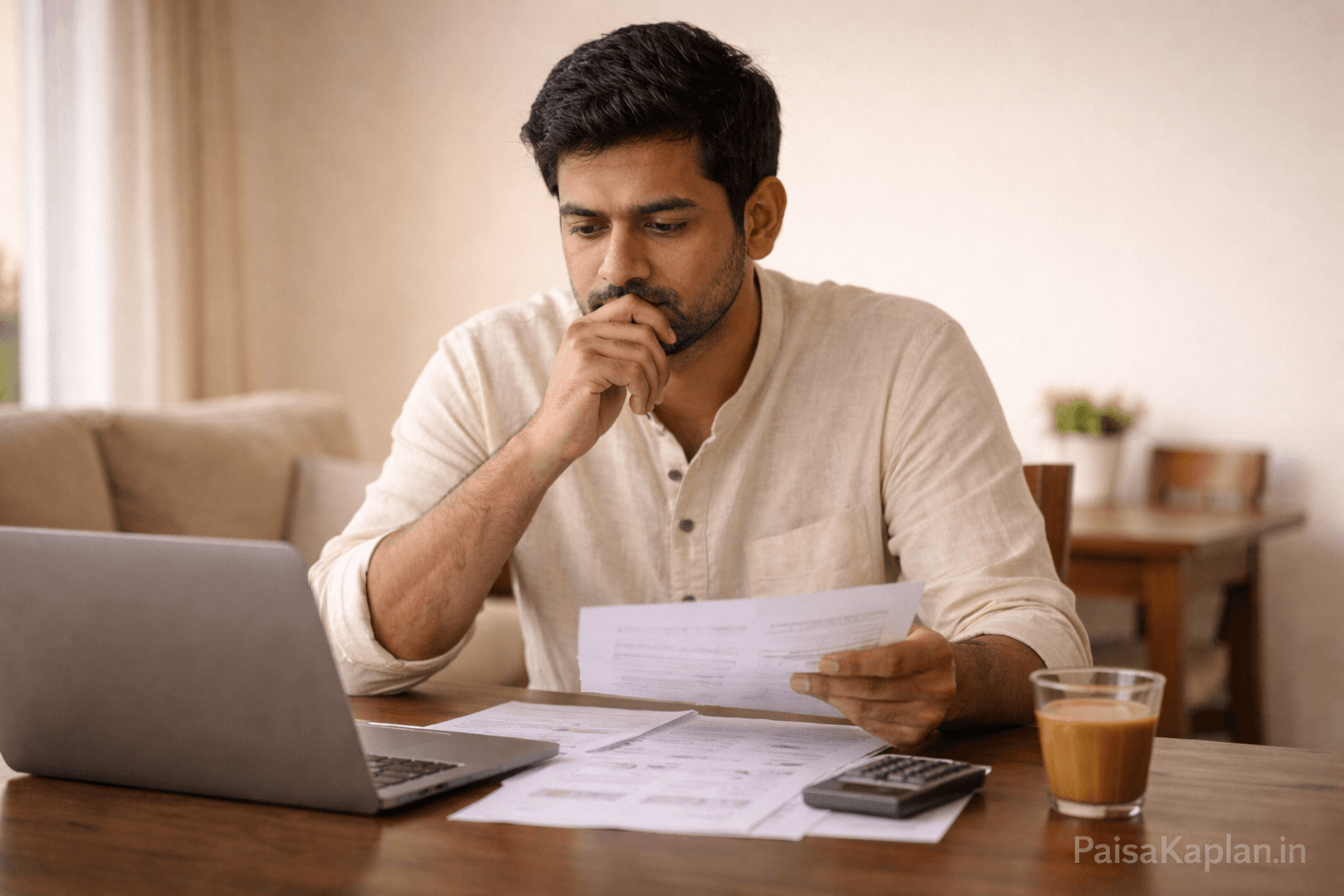 Indian investor thinking about SIP investment decisions